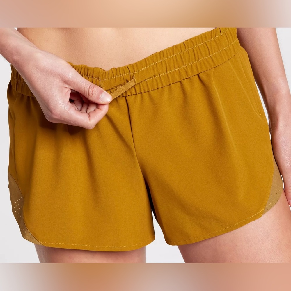 NWT CALIA Womens Mid Rise Infinity Run Short - Mustard Brown - XXL - Picture 10 of 11